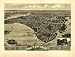 Onset Bay Grove, Wareham, Mass. l885. Geo. H. Walker & Co. lith., large historic panoramic map reprint 47x36 Image