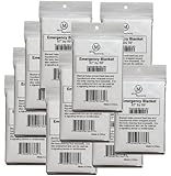 Pack of 10 Large Silver Emergency Blankets, 87" by 59", MCR Medical Supply