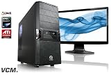 VCM Genoo Desktop-PC (AMD Phenom II X4 945 3GHz, 4GB RAM, 1TB HDD, ATI HD5770, DVD, Linux) mit 55,9 cm (22 Zoll) Monitor