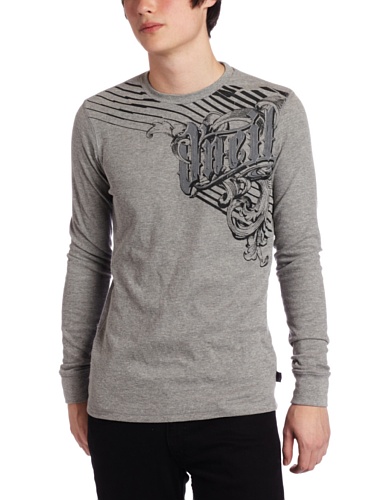 Oneill Mens Armory Thermal Tee, Heather Gray, Large