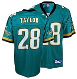Mens Fred Taylor #28 Jacksonville Jaguars Home NFL Equipment Replica Football Jersey by Reebok (TEAL(Size=SMALL)