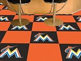 Miami Marlins Carpet Tiles 18"x18" tiles by Fan Mats
