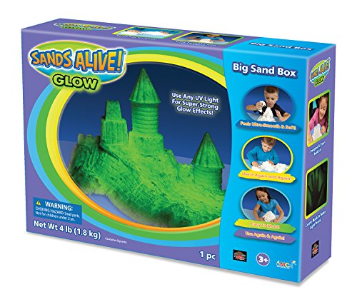 Bulk Glow in the Dark Play Sand - 4 Lbs of Sands Alive Glow Indoor Sand