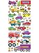 Kitchen & Housewares : Tonka Stikarounds Wall Stickers 54 pieces