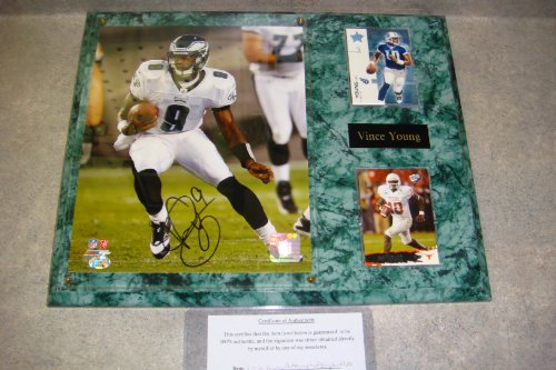 Vince Young Autographed Philadelphia Eagles Wall Plaque w/ COA