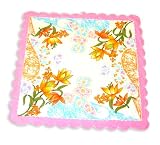 Joy Handkerchief with Scallops Simple Colors: Moss green