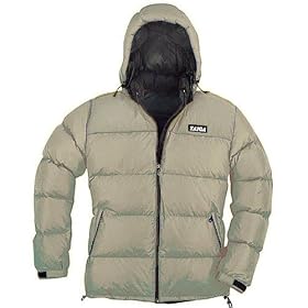 TAIGA Tantalus 700 - Mens European Goose Down Jacket, Stone, MADE IN CANADA