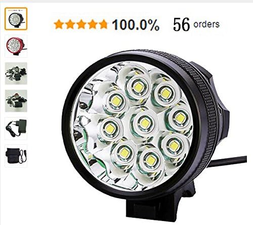 SHARP EAGLE 10000lm 9X CREE T6 LED Bicycle Bike Head Light Lamp Torch Headlight Headlamp