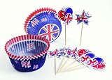 from Amscan Amscan PPP 48-Piece Great Britain Cake Dec Set Model 994922