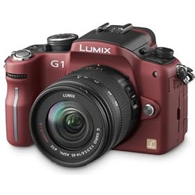 Panasonic Lumix G1 Digital System Camera Kit - Red (12.1MP)