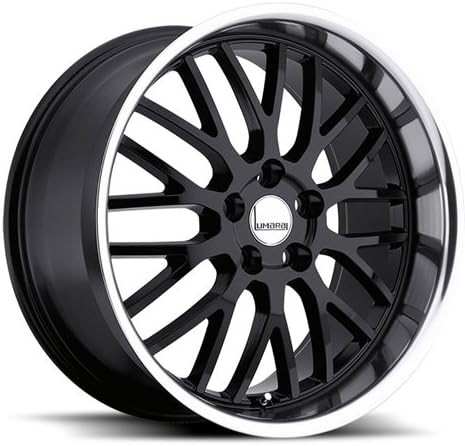 Lumarai Kya - GLOSS BLACK W/MIRROR LIP - 18"x8" - 5x114.3 37mm