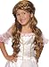 Brown Long Wig with Braid On Top