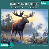 51KU8mmUPHL. SL160  Hautman: Northwoods Moose 1000 piece Jigsaw Puzzle