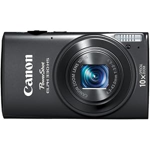 Canon PowerShot ELPH 330 HS 12.1 MP Wi-Fi Enabled CMOS Digital Camera with 10x Optical Zoom 24mm Wide-Angle Lens and 1080p Full HD Video (Black)