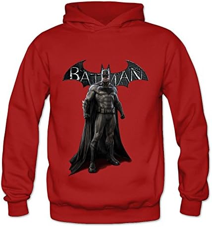 Feimeihua Women's Batman Rock Hoodies Sweatshirt Size XXL US Red
