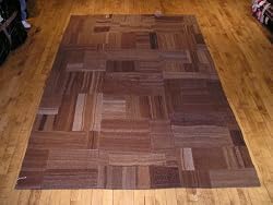 Handmade Turkish Parcha Kilim Rug 6'7"x10'