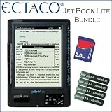Ectaco jetBook Lite eBook Reader With 2GB SD Memory Card And AA Alkaline Batteries 4 Pack