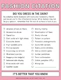Fashion Citation - 50 Sheet Humor Note Pad