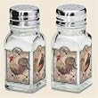 Artworks Home Accents ~ Iron Gate Rooster Chickens Salt and Pepper Shakers