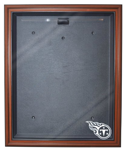 NFL Tennessee Titans Cabinet Style Jersey Display, Brown