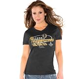 NHL Touch by Alyssa Milano Boston Bruins 2011 NHL Stanley Cup Champions Ladies 6-Time Champs Tri-Blend V-Neck T-Shirt - Gray (Small)