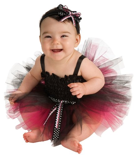 Black And Pink Tutu Baby Costume - 6-9 Months