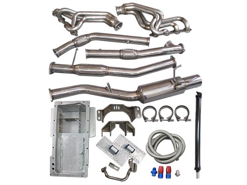 LS1 LSx T56 Mount Kit + Header Catback Exhaust + Oil Pan Driveshaft 240SX S13