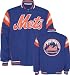 New York Mets Current & Classic Logos Reversible Suede/Canvas Team Varsity Jacket