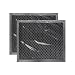 2 PACK Air Filter Factory 8 X 9-1/2 X 3/8 Range Hood Charcoal Carbon Filters AFF87-CH
