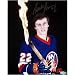 Mike Bossy Autographed Stick On Fire 16x20 Photograph