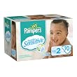 Pampers Swaddlers Sensitive Diapers Economy Pack Plus Size 2, 168 Count (Packaging May Vary)