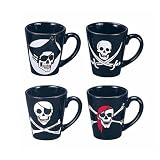 Jolly Roger Mug Set of 4