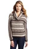 Left On Houston Women's Amoure Long Sleeve Cowl Neck Sweater