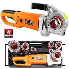 Buy 1800w Portable Electric Pipe Threader Kit w 6 Threading Die by Neiko now!