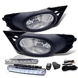 09-10 HONDA CIVIC 4DR OEM STYLE FOG LIGHTS + DRL LED BUMPER LIGHT by Eautolight