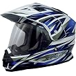 AFX FX-39 DUAL SPORT STRIKE FULL-FACE STREET HELMET BLUE LG