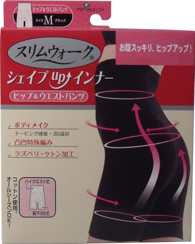 スリムウォーク　シェイプＵＰインナー　ヒップ＆ウエストパンツ　Ｍサイズ　ブラック
