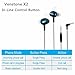 Venstone X2 Sport Headphones Sweat-proof Resistant Noise Isolating Earphones Button Control with Microphone Earbuds