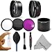 Essential Kit for CANON Powershot (S2 IS, S3 IS, S5 IS) - Includes: 0.43X Wide Angle (w/ Macro Portion) & 2.2X Telephoto High Definition Lenses + Adapter Tube (Made in light and sturdy aluminum) + Filter Kit (UV, Polarizer, Fluorescent) + Cleaning Kit w/ Cleaning Pen + Premium MagicFiber Cleaning Cloth