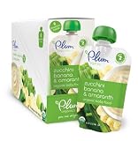 Plum Organics Fruit and Grain Second Blends, Zucchini Banana and Amaranth, 3.5-Ounce (Pack of 12) by Plum Organics Sale