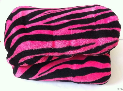 Pink Zebra Throw Blankets
