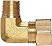 Anderson Metals Brass Tube Fitting, Elbow, 3/16
