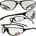 TERMINATOR SUNGLASSES BLACK FRAME UV400 EYWEAR CLEAR LENSES Image