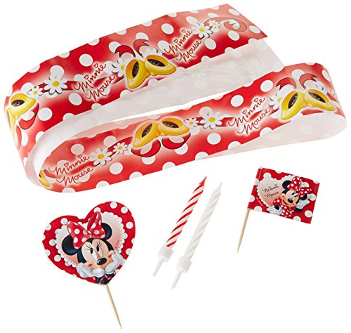 19 Piece Minnie Mouse Polka Dot Cake Decorating Kit