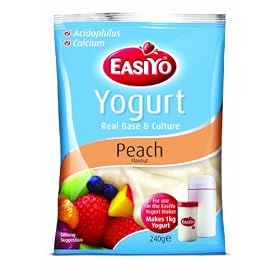 Easiyo Sweet Peach Yogurt Base and Culture, 8-1/2-Ounce