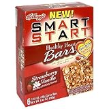 Kelloggs Smart Start Healthy Heart Bars, Strawberry Vanilla, 6-Count Boxes (Pack of 6)