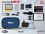 Ensemble pochette de transport + adaptateur secteur + batterie rechargeable + casque stéréo avec adaptateur GBA + adaptateur allume-cigare + stylet tactile + 2 protections écran + 3 boites de rangement