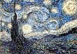 Van Gogh's Starry Night Photomosaic Jigsaw Puzzle 1026pc