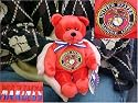 United States Marine Corps EGA 9" Military Bear