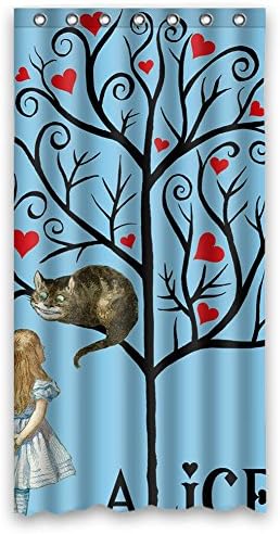DONGMEN Fast &amp; Furious Custom Alice Through the Looking Glass Fabric Waterproof Polyester Shower curtain for Bathroom 48" x 72"